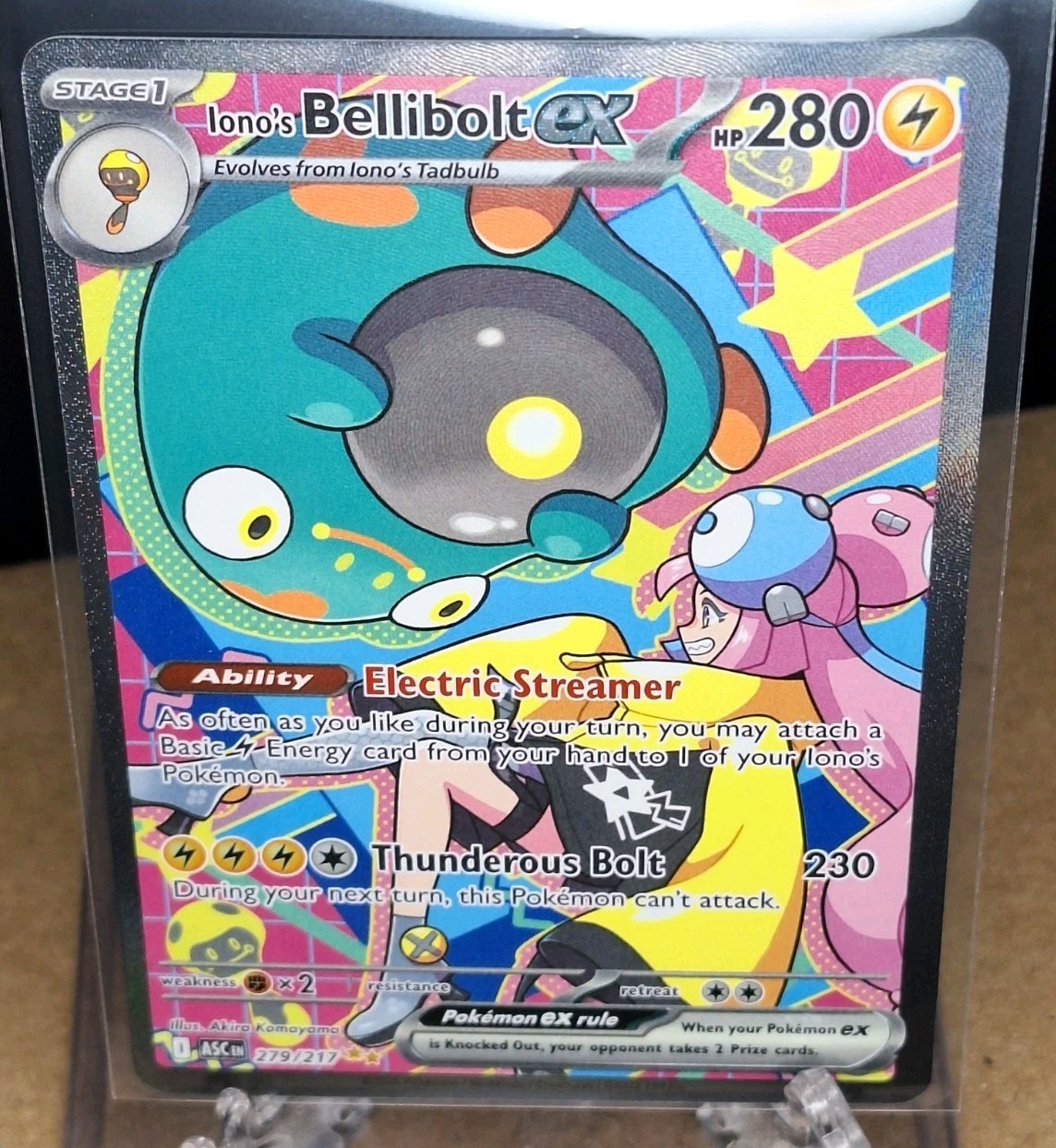 Pokemon TCG Ascended Heroes – Ionos Bellibolt ex! #279/217 SIR NM/MINT!!