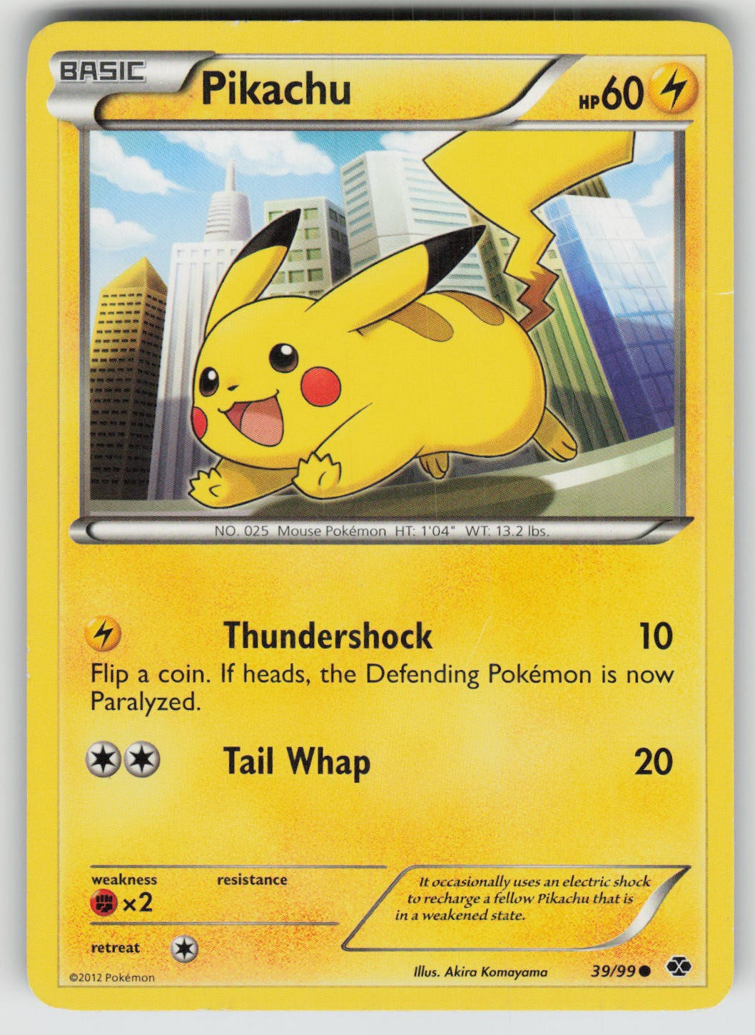 Pikachu 39/99 Common Next Destinies Pokemon Moderately Played