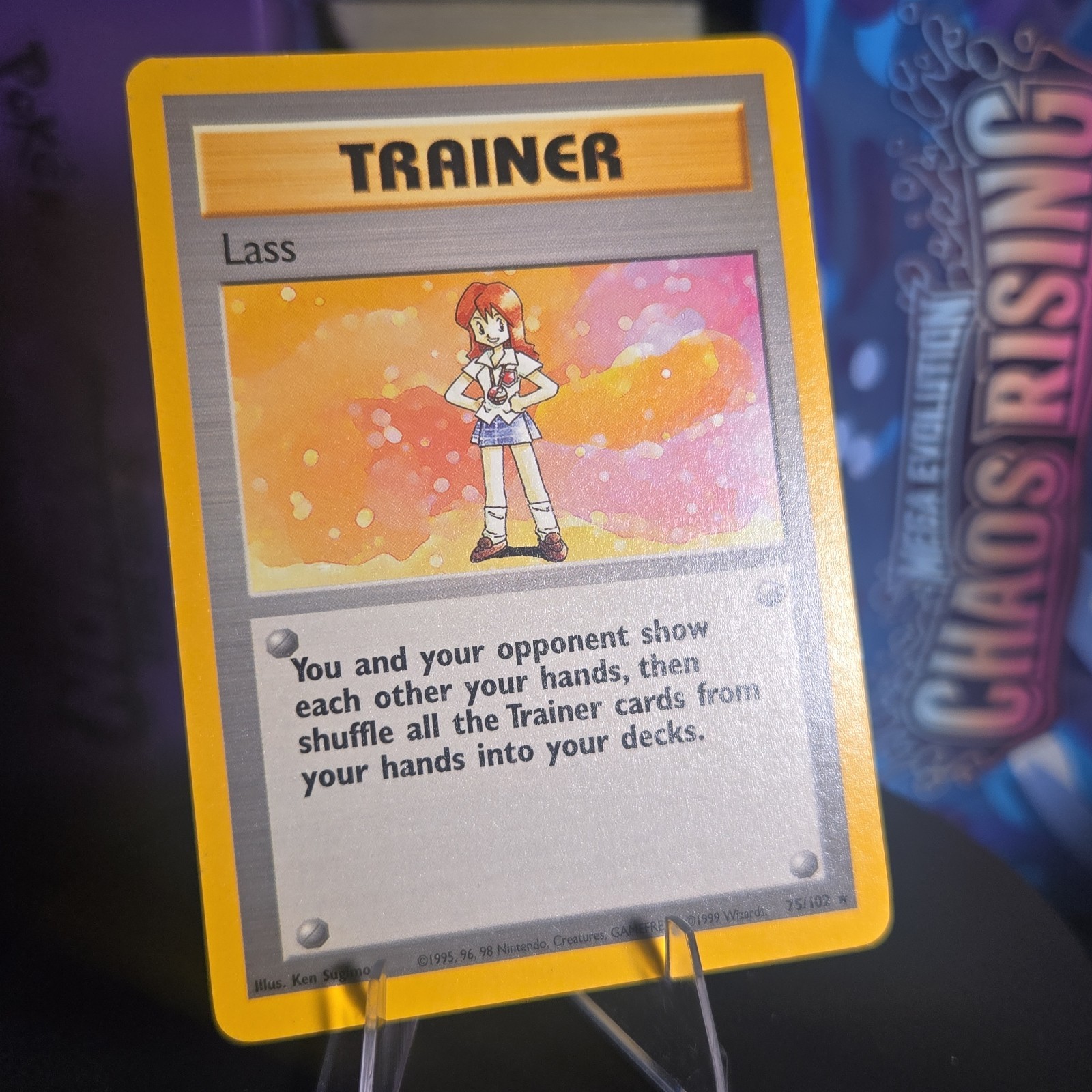 Lass 75/102 Base Set Rare WOTC Pokemon TCG 1999