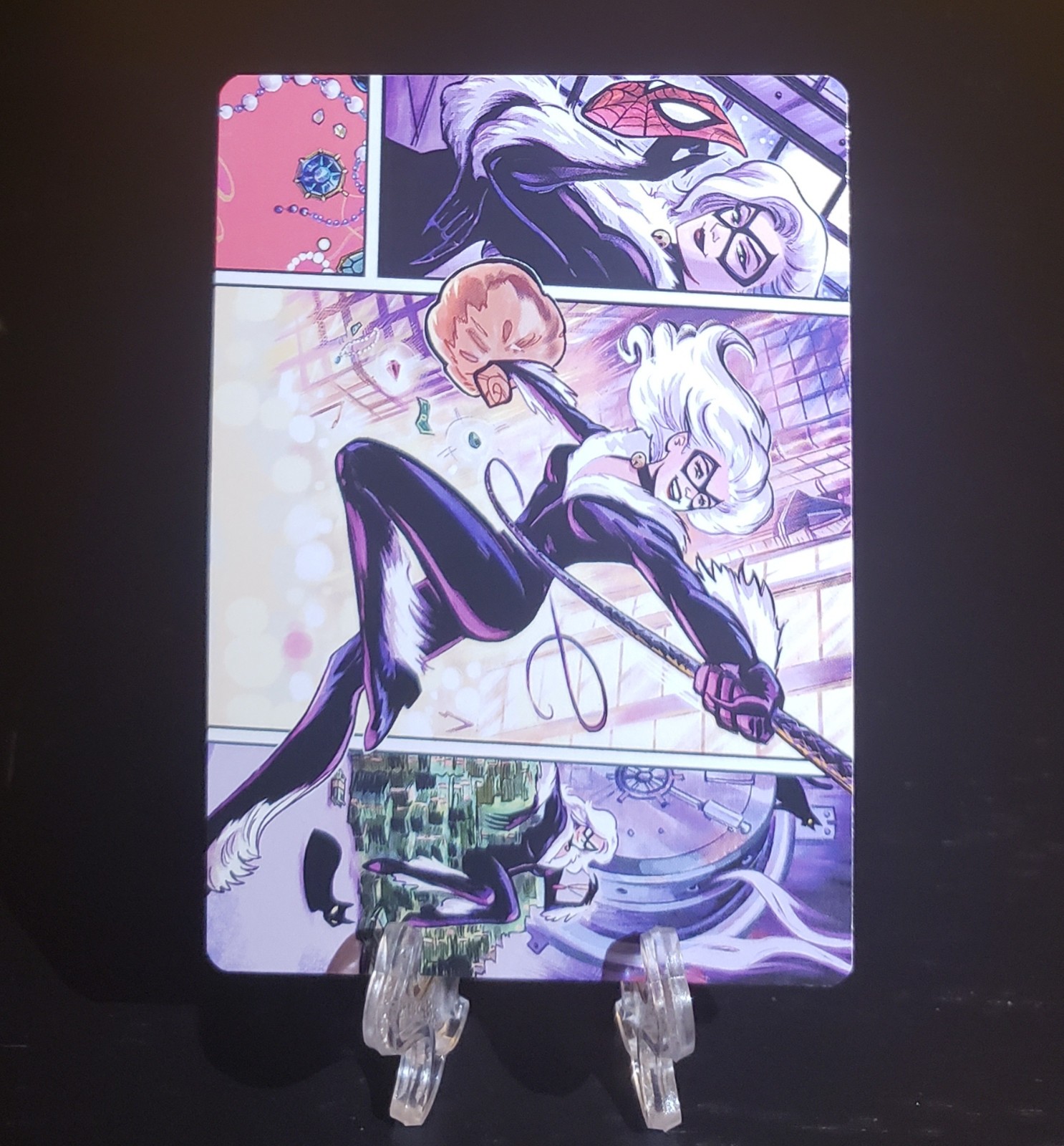 Spiderman Mtg Black Cat Cunning Thief Art Series