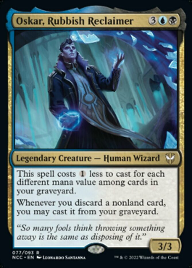 x1 Oskar, Rubbish Reclaimer R MTG Commander Streets of New Capenna M/NM, English