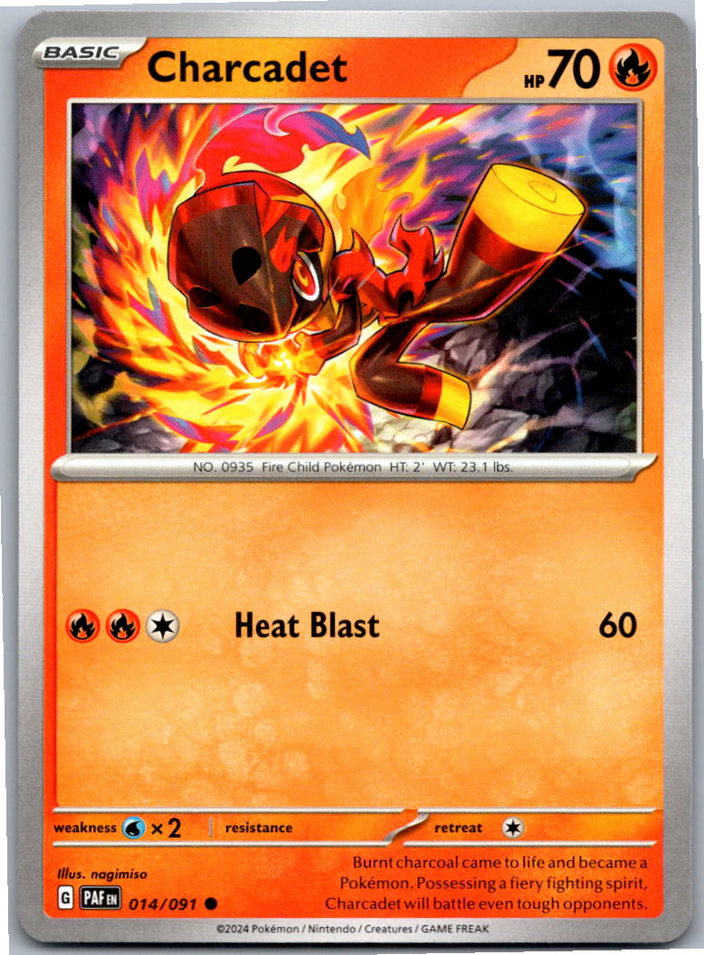 Charcadet Common SV: Paldean Fates 014/091 NM