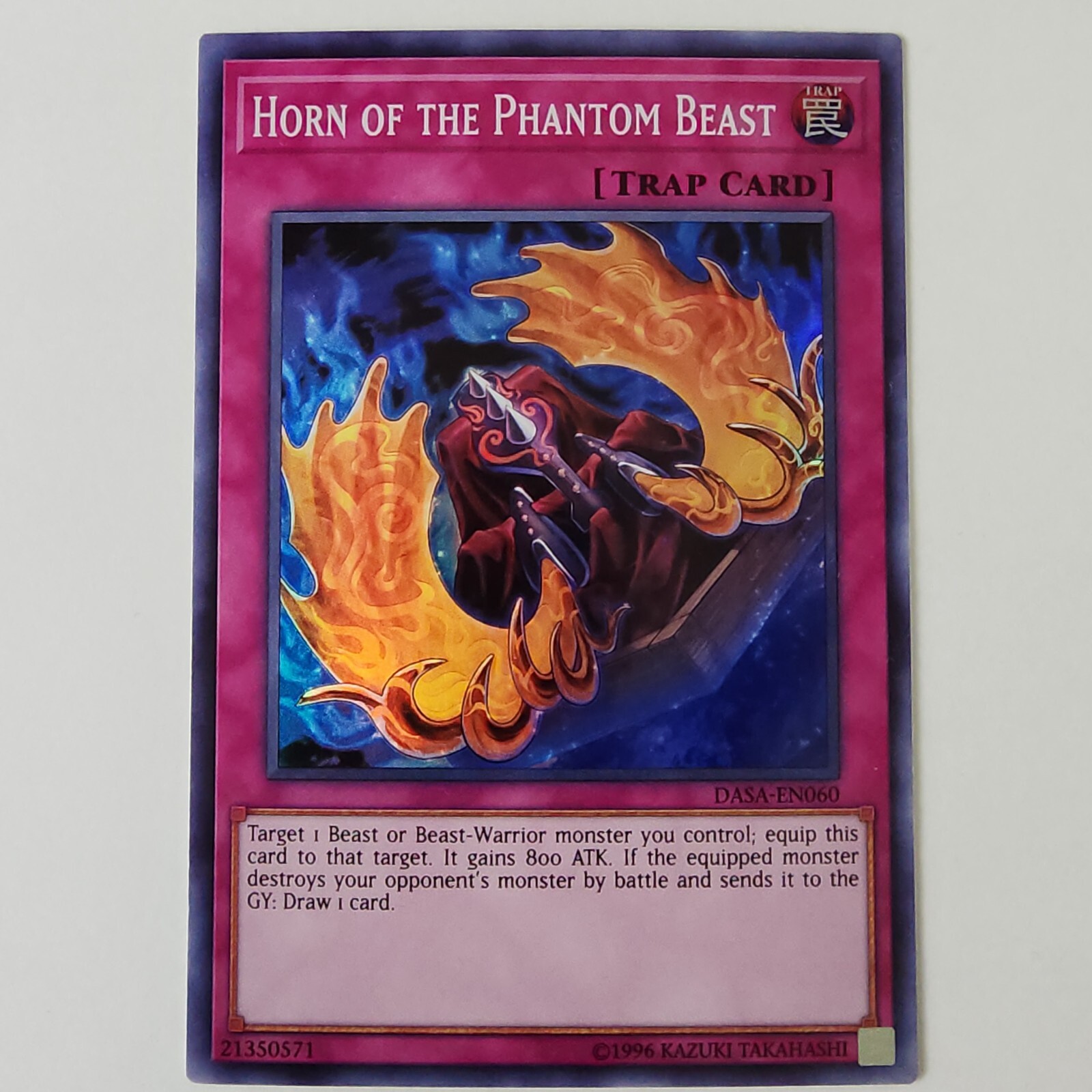Horn of the Phantom Beast – DASA-EN060 – NM – Super Rare – Unlimited – Yugioh