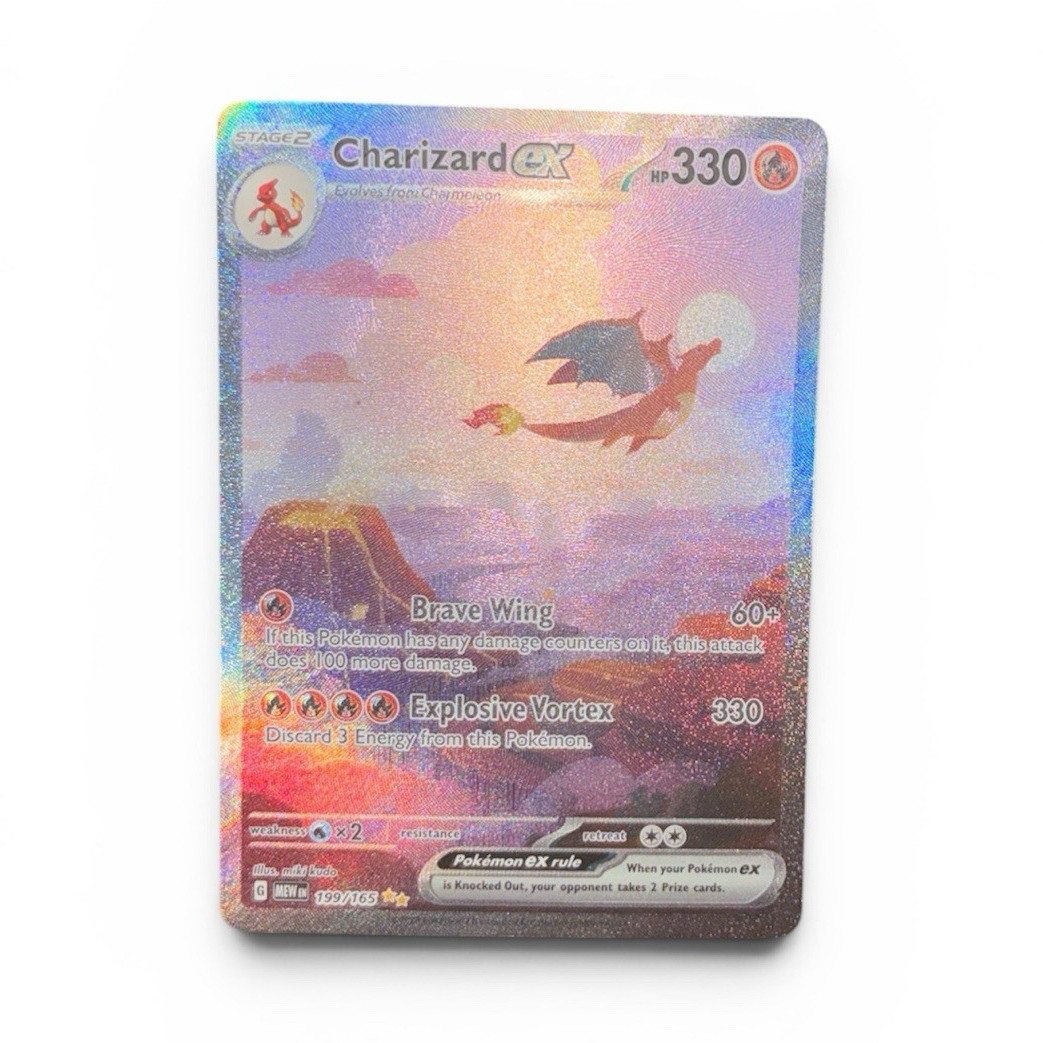 Pokemon Company Charizard ex 199/165 SV 151 SIR Holo English 330 HP