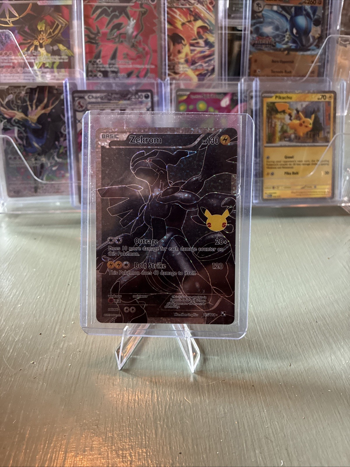 Zekrom 114/114 Celebrations Classic Collection Full Art Holo Pokémon Card NM