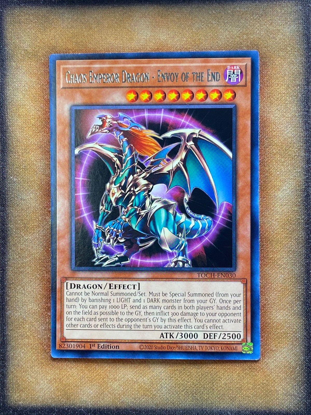 Yugioh Chaos Emperor Dragon – Envoy of the End TOCH-EN030 Rare 1st Ed NM