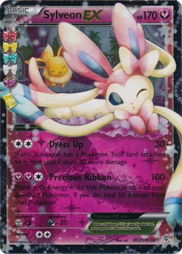 Moderately Played Sylveon EX – RC21/RC32 – Holo Rare ex Pokemon Generations: Rad