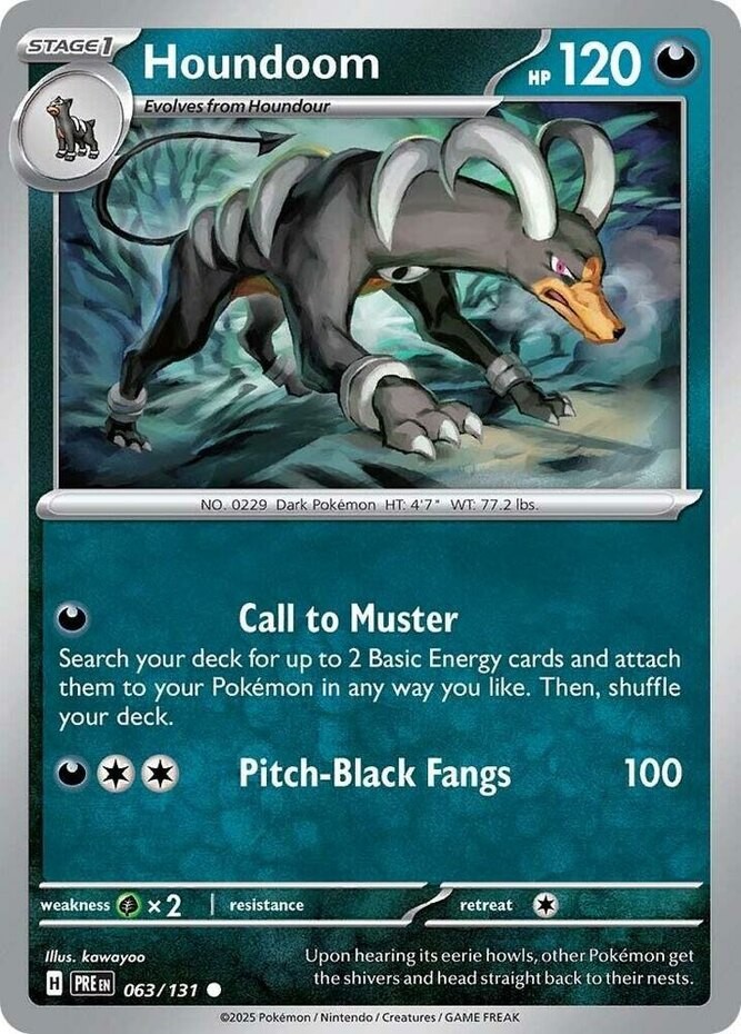 Houndoom – 063/131 – Common – Near Mint