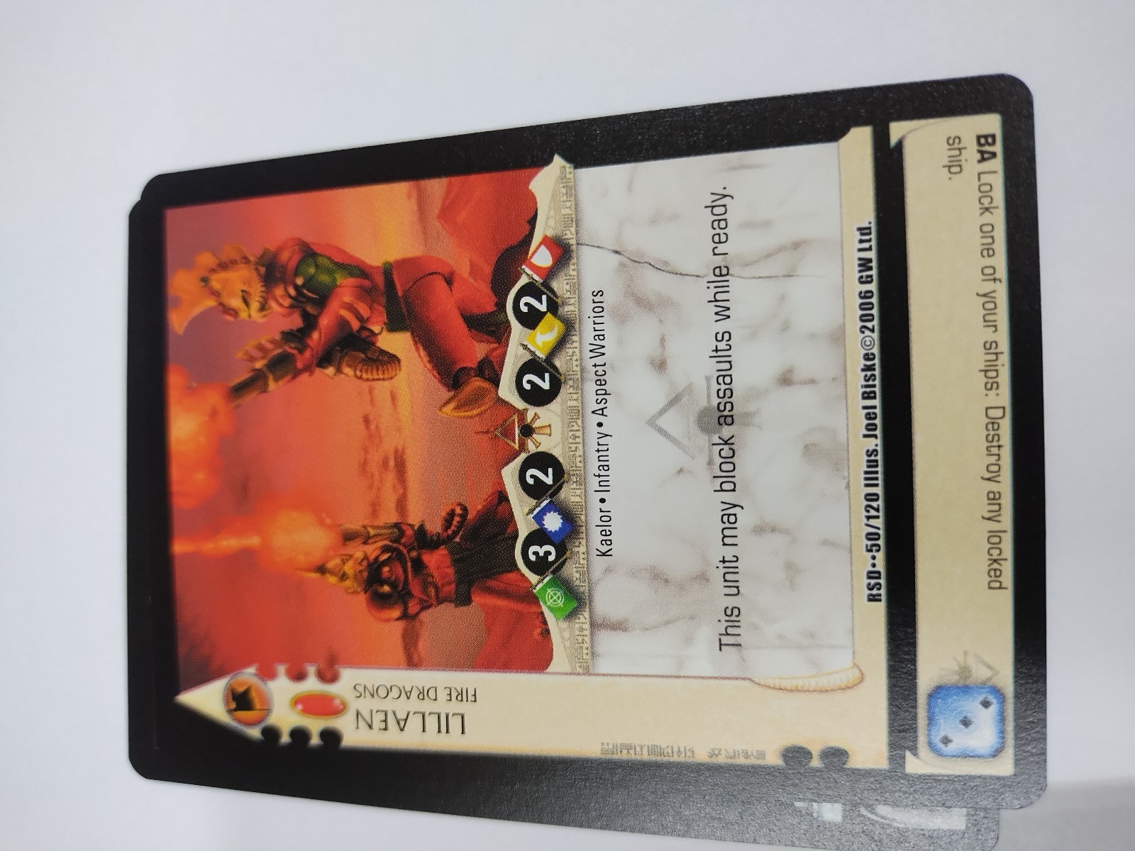 MINT 50/120 WARHAMMER W40K DARK MILLENNIUM RISING DARKNESS RSD RARE CARD 2006