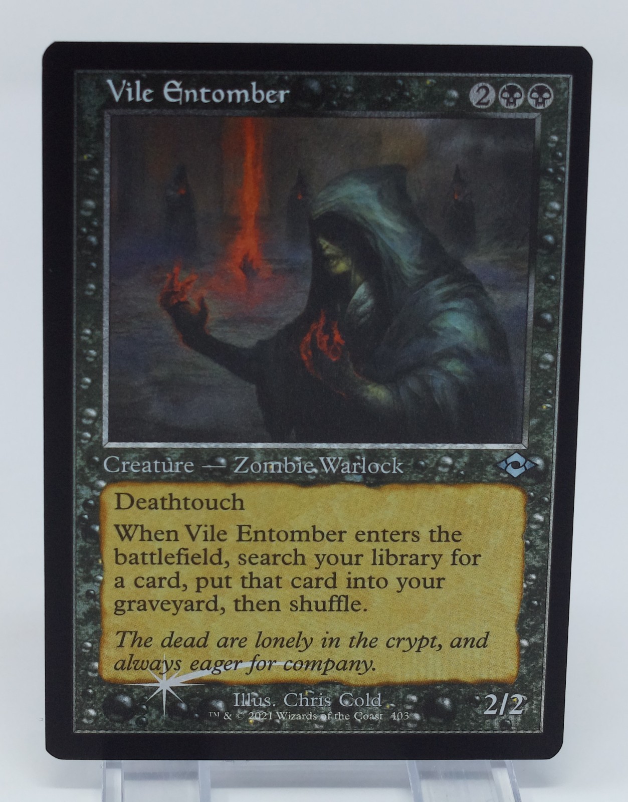 Magic the Gathering Modern Horizons 2 #403 Vile Entomber Retro Frame Foil Etched