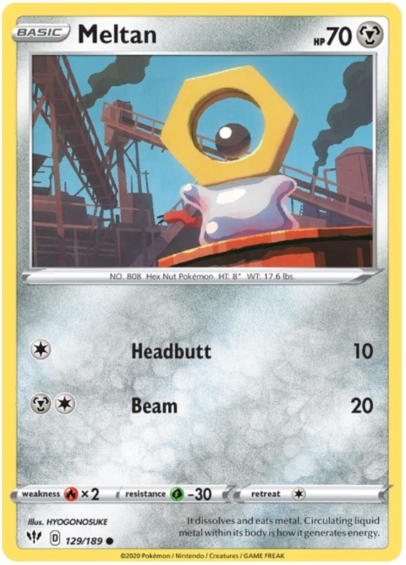 Meltan – 129/189 – Common – Near Mint