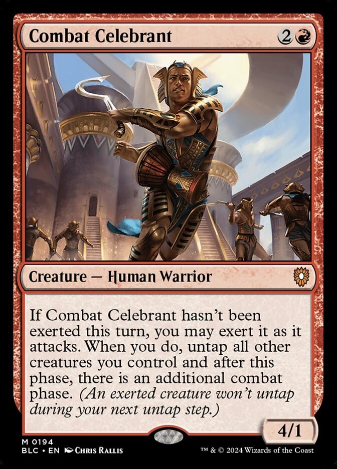 Combat Celebrant 0194 Non Foil Mythic Bloomburrow Commander MTG Near Mint