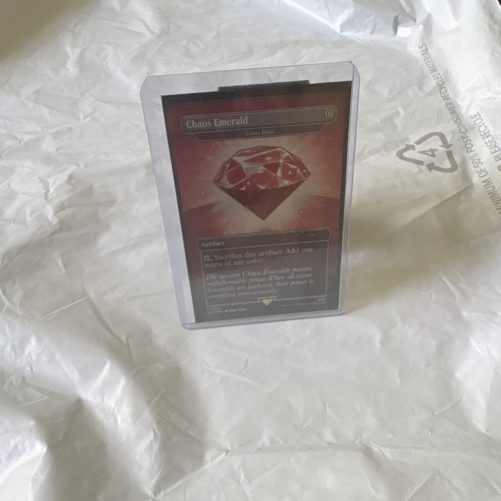 Magic: The Gathering Secret Lair Drop Chaos Emerald 7032 Full Art Foil Artifact