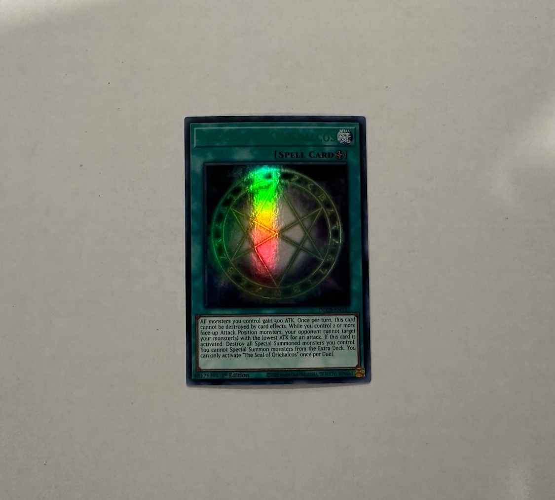 YUGIOH THE SEAL OF ORICHALCOS DLCS-EN137 ULTRA 1ST ED NM GREEN