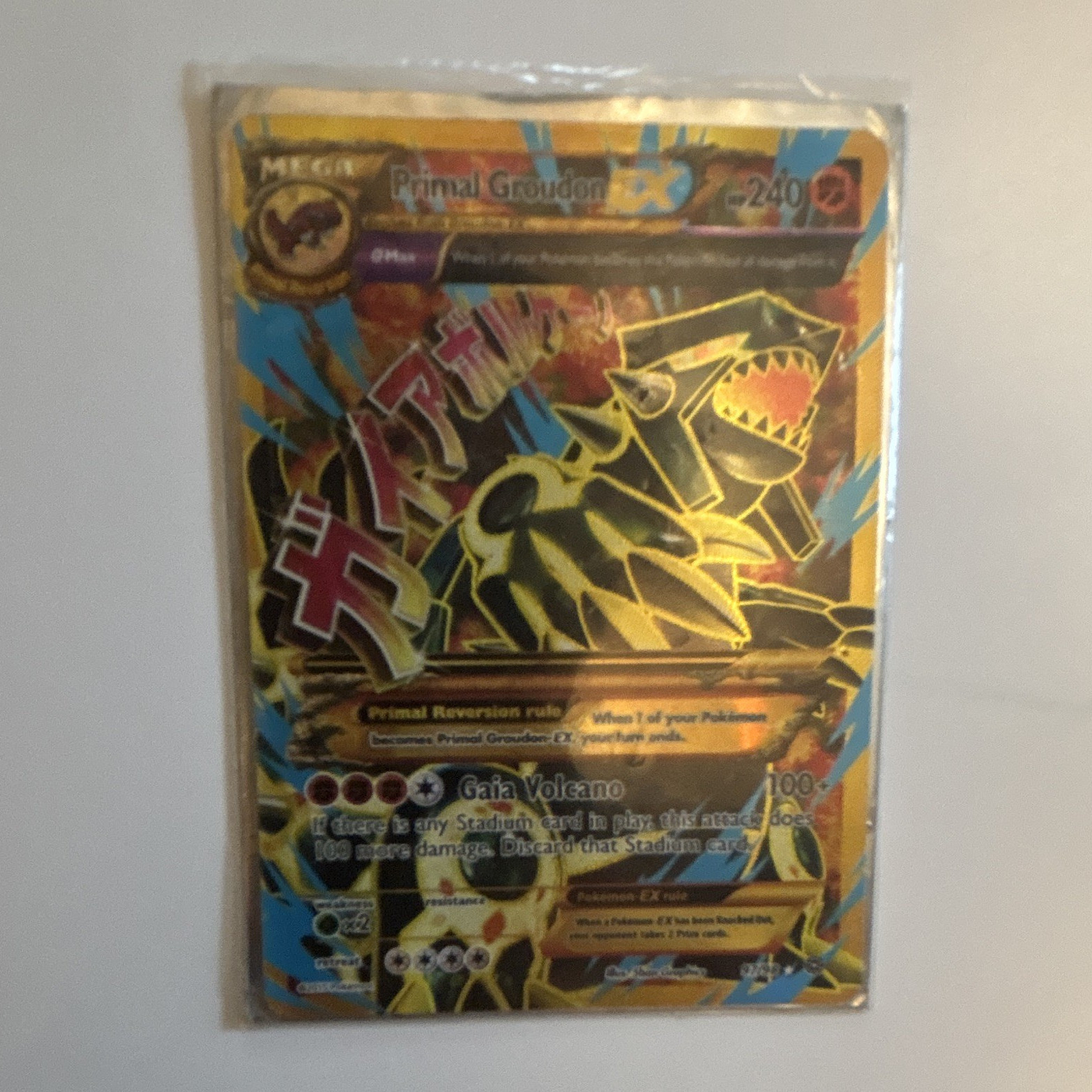 Pokemon Company Primal Groudon EX 97/98 XY Primal Clash Full Art Holo Ultra Rare