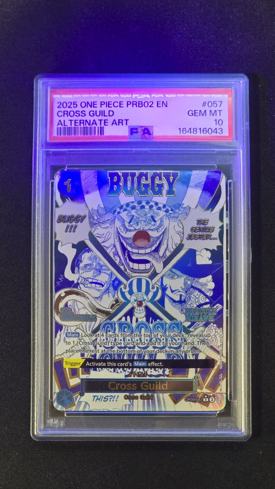 Cross Guild Alternate Art 057 PSA 10 One Piece Premium Booster 2 Series English