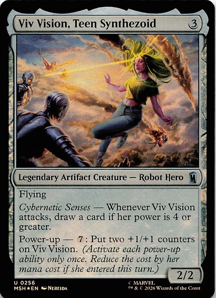 Viv Vision, Teen Synthezoid – Marvel Super Heroes (MSH) – MTG – Foil