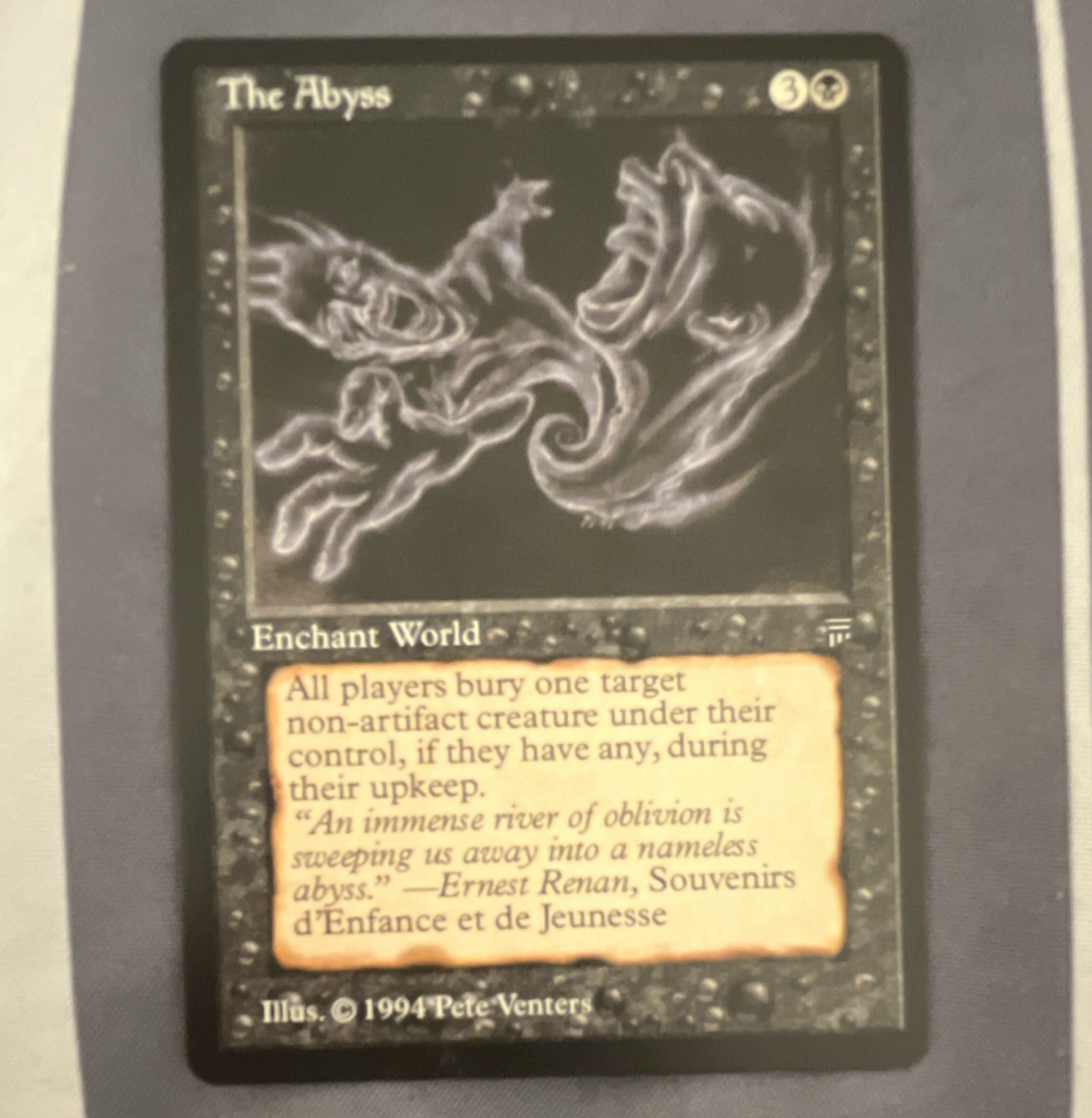 Wizards of the Coast MTG The Abyss Legends Rare Regular Black Enchantment