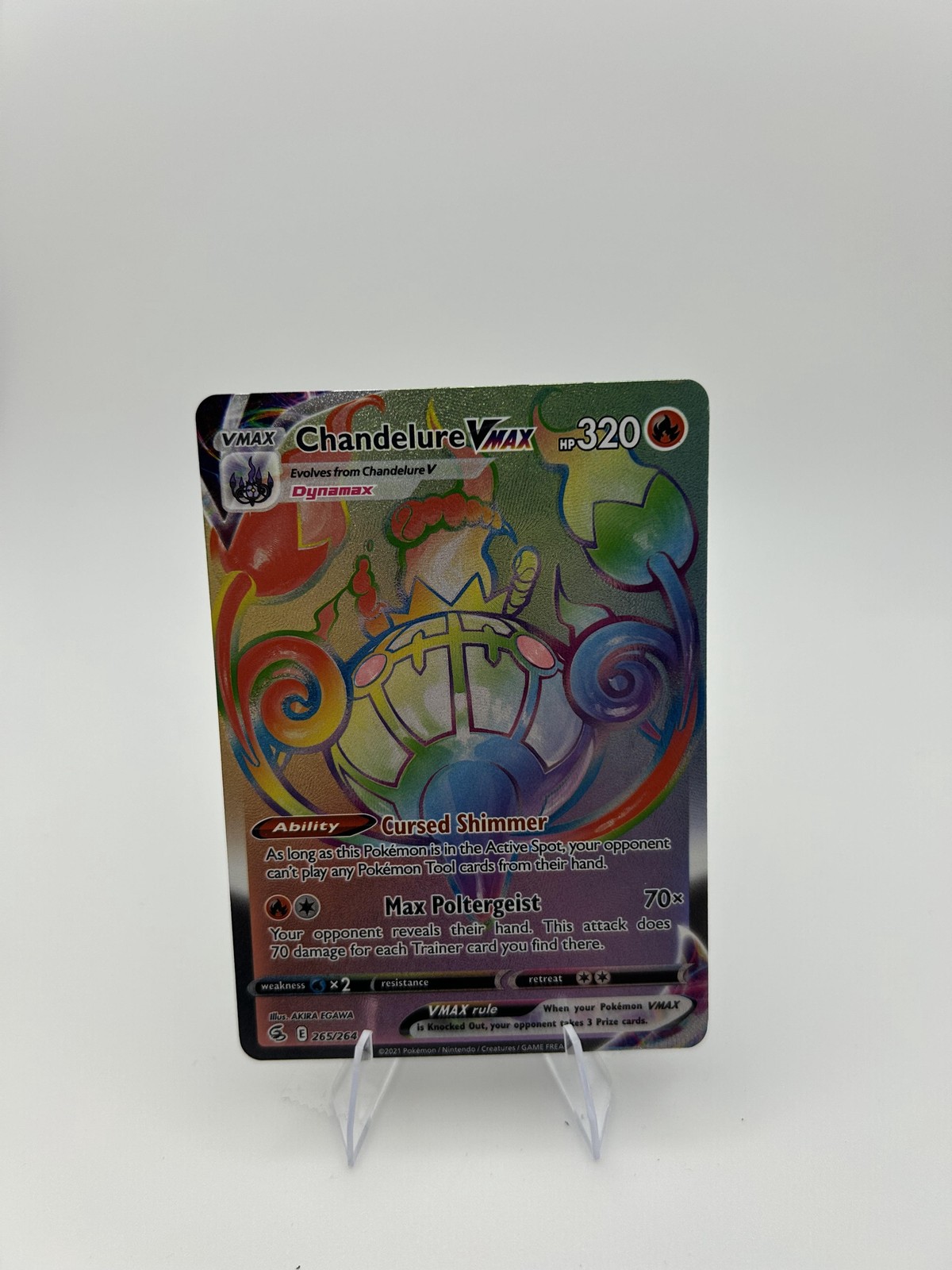 SWSH08: Fusion Strike #265/264 Chandelure VMAX (Secret)