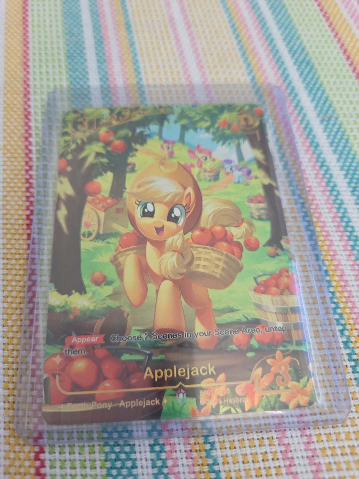 My Little Pony TCG Fantasy Wonderland – Applejack Colorful Rare BP01-CR10