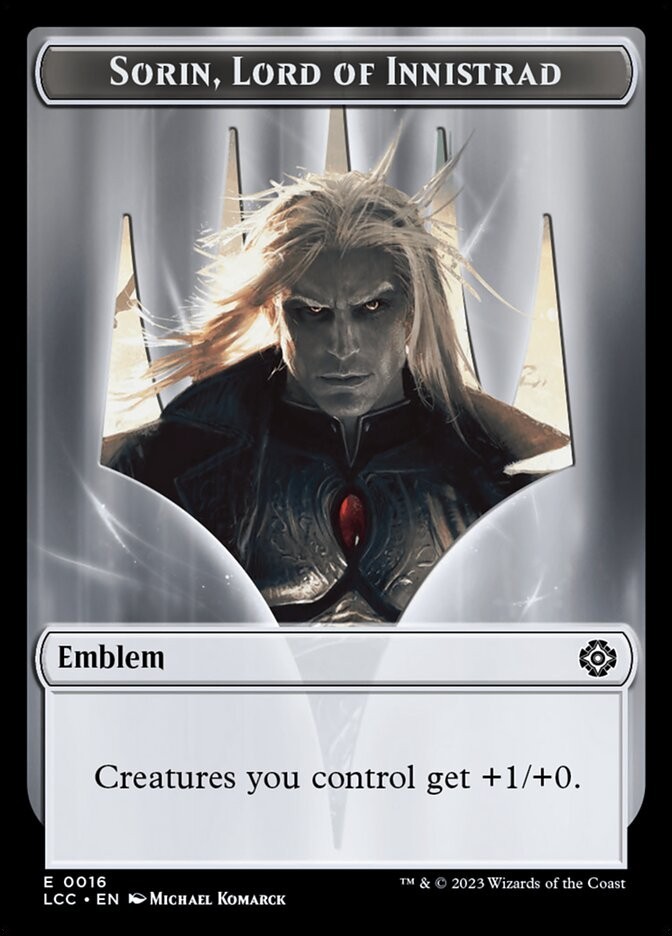 (x4) Sorin, Lord of Innistrad Vampire (Lifelink) 0016 0004 Double Sided Token
