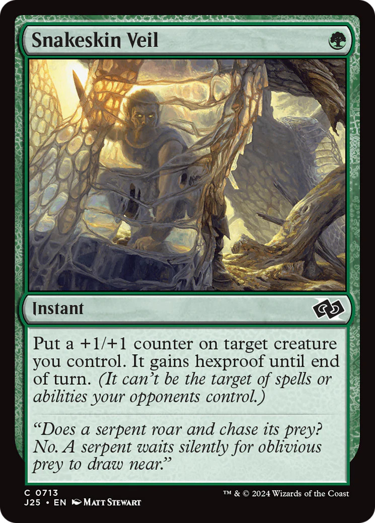 MTG Snakeskin Veil [Foundations Jumpstart] Near Mint Magic