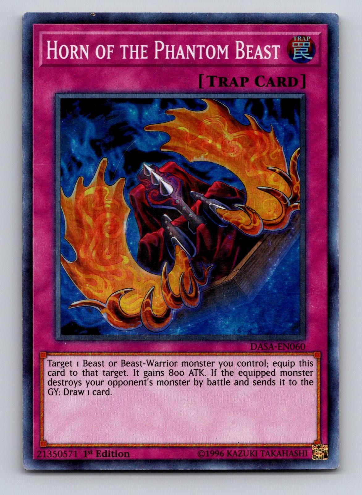 Horn of the Phantom Beast DASA-EN060 Super Rare Yu-Gi-Oh 1st Edition