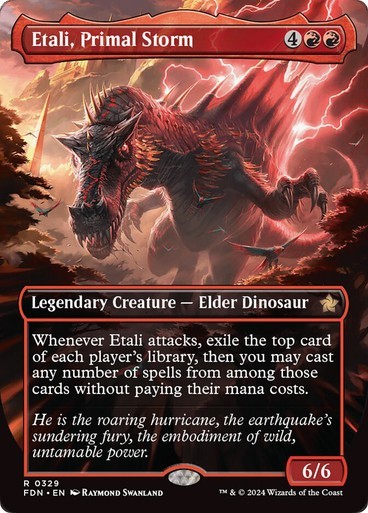 Etali, Primal Storm x1 Borderless #339 Foundations MTG Magic the Gathering Card