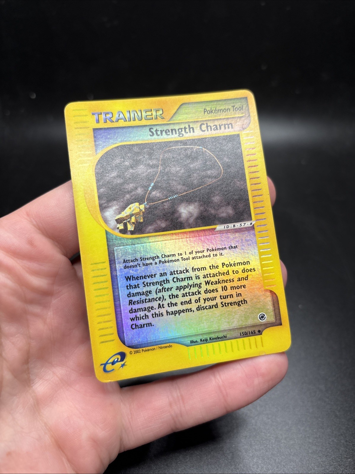 Pokemon STRENGTH CHARM 150/165 Reverse Holo (2002 Expedition) MP -j