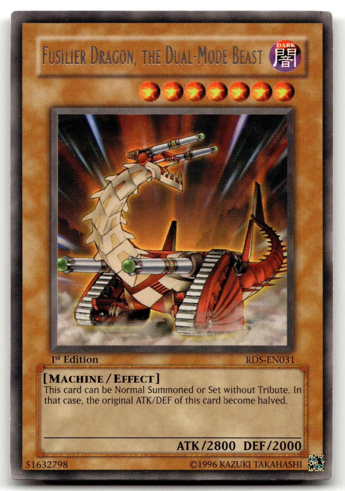 Fusilier Dragon, the Dual-Mode Beast RDS-EN031 | Rare 1st Edition | NM | Yugioh