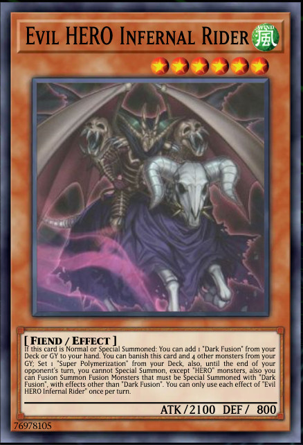 Yu-Gi-Oh! – Evil HERO Infernal Rider – SUDA-EN003 – Supreme Darkness – NM/M