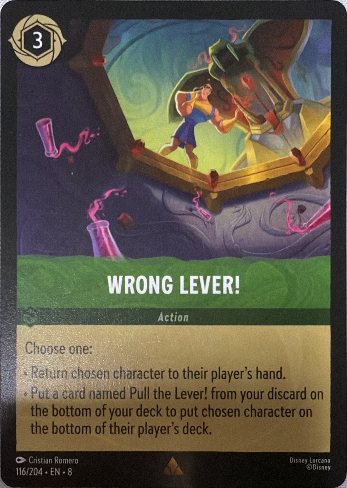 Wrong Lever! 116/204 Reign of Jafar 8 Rare