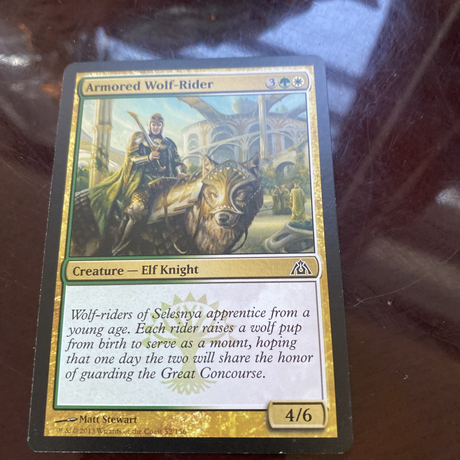 Armored Wolf-Rider Dragon’s Maze Regular MTG TCG CARD MAGIC