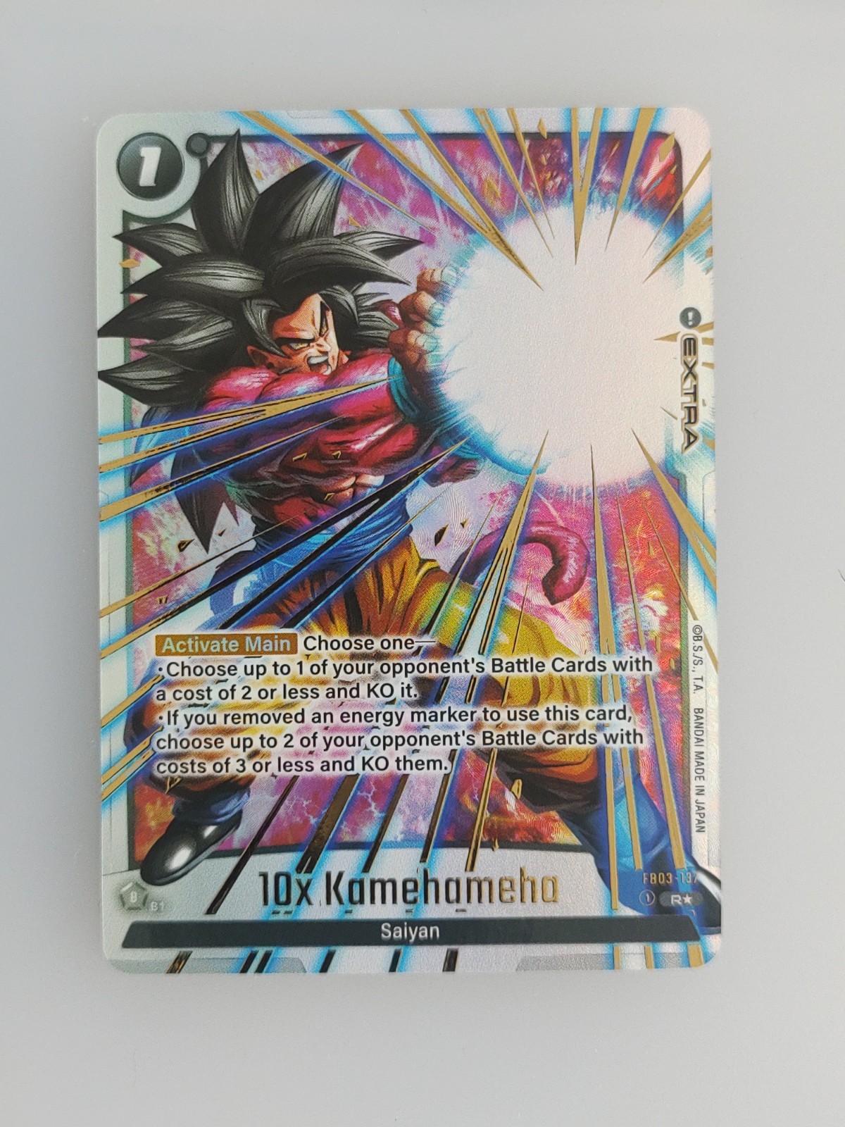 Kamehameha 10(x) FB03-137 Alt English Ultra Limit Dragon Ball Fusion