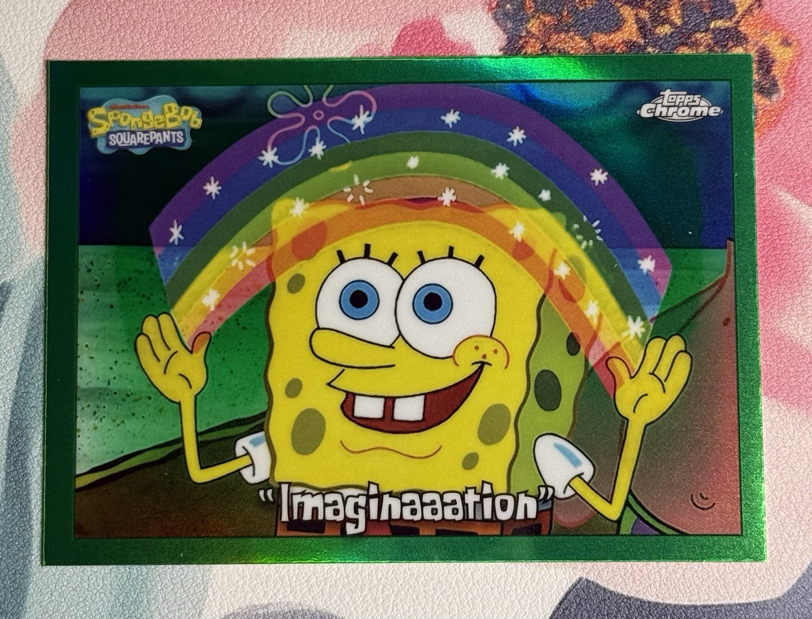 2025 Topps Chrome Spongebob KELP GREEN REFRACTOR Cards #1-200 – You Choose!