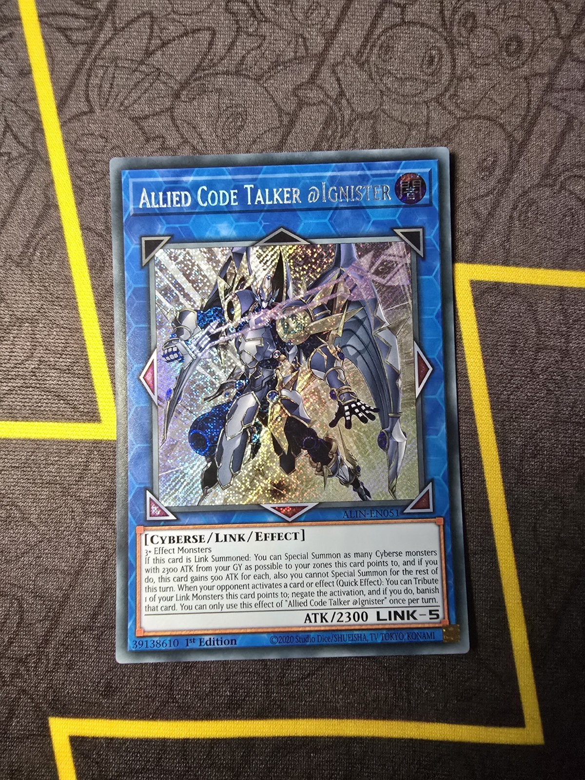 Allied Code Talker @Ignister – ALIN-EN051 – Secret Rare – 1st Edition – Yugioh