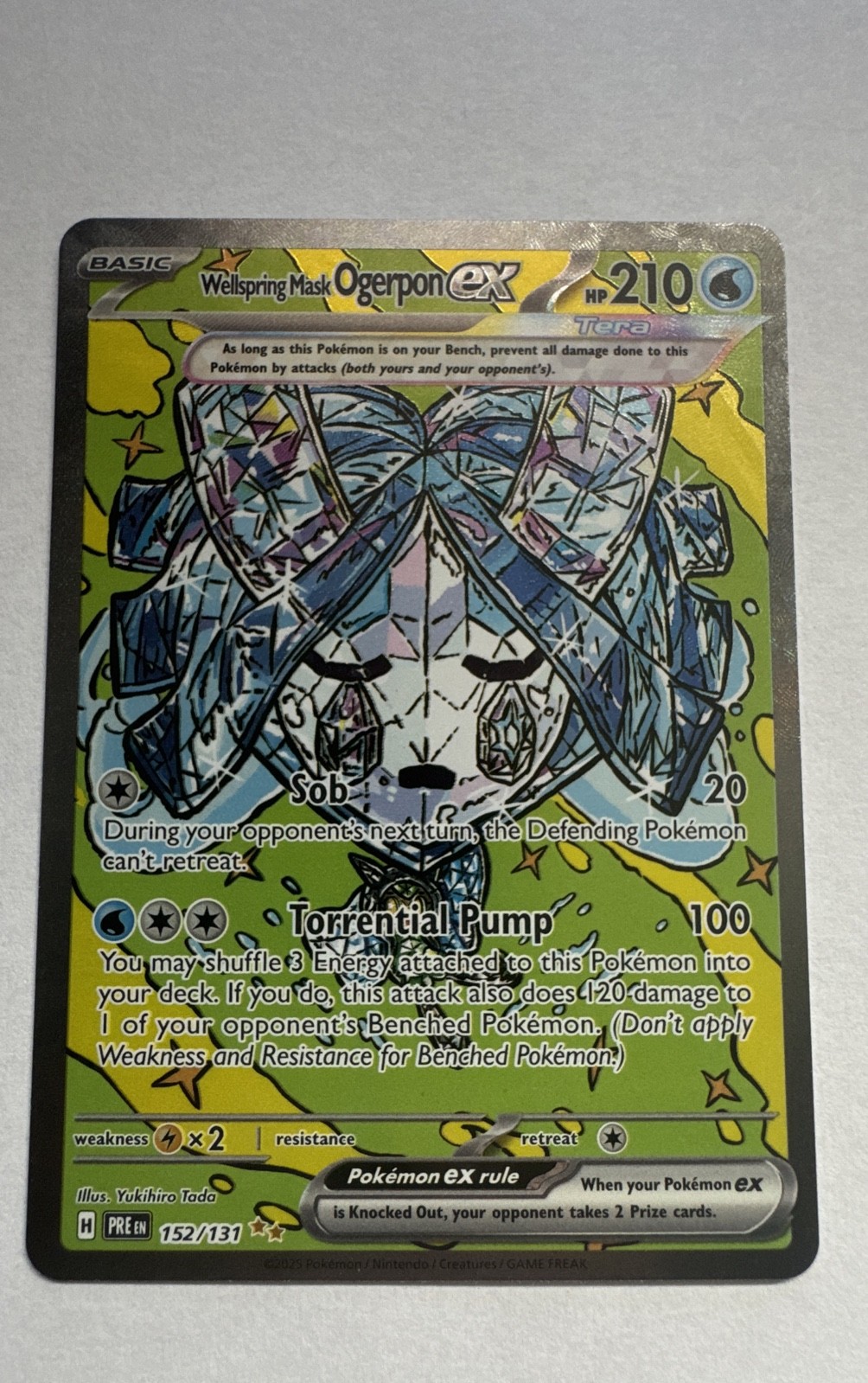 Wellspring Mask Ogerpon ex 152/131 Sv: Prismatic Evolutions Holo