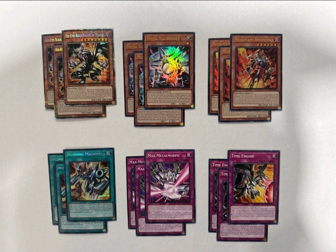 Red-Eyes Black Fullmetal Dragon Deck 18 Card Max Metalmorph Illusionist Yugioh