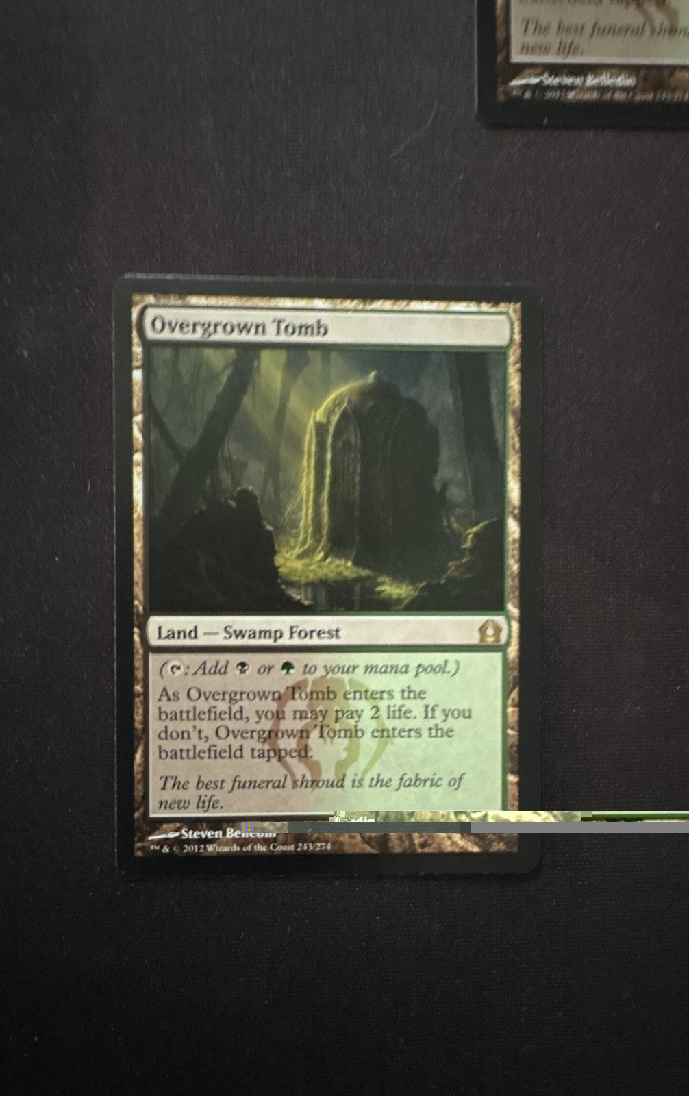 Overgrown Tomb Return to Ravnica Regular PLEASE READ DESCRIPTION