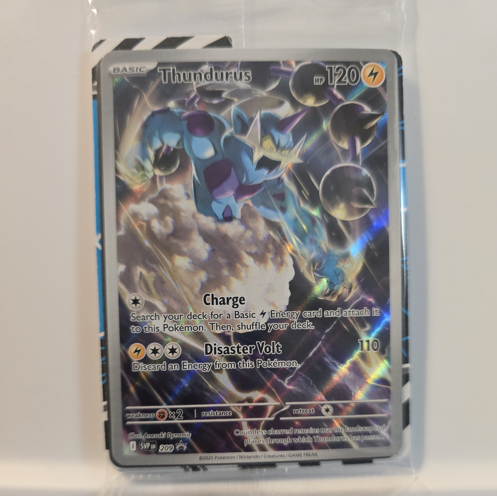 SEALED Thundurus 209 Sv: Scarlet & Violet Black Star Promo Pokemon TCG