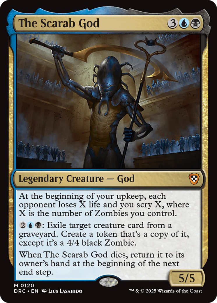 MTG The Scarab God [Aetherdrift Commander] Near Mint Magic