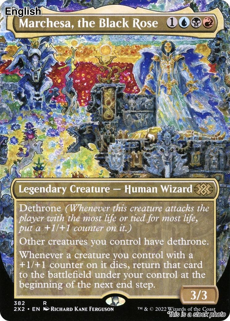 Marchesa, the Black Rose (Borderless) EN [2X2 – 382] – NM TCG MTG