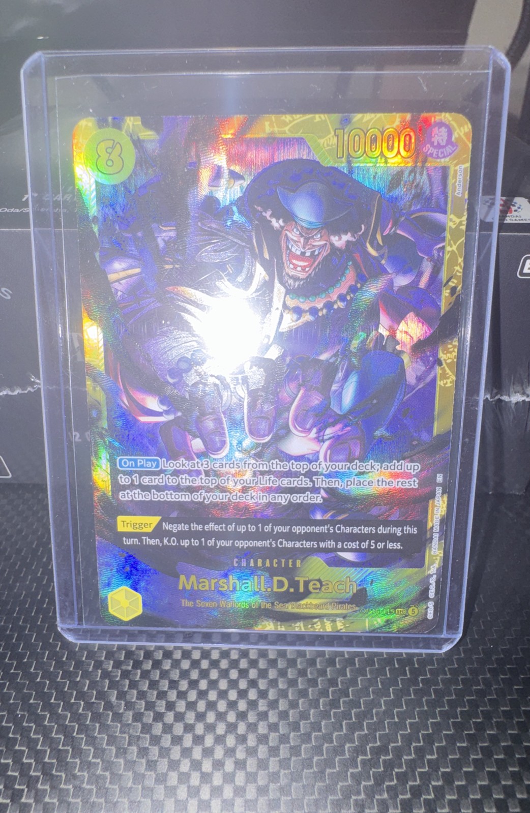 Marshall.D.Teach (119) OP16-119 The Time of Battle Foil