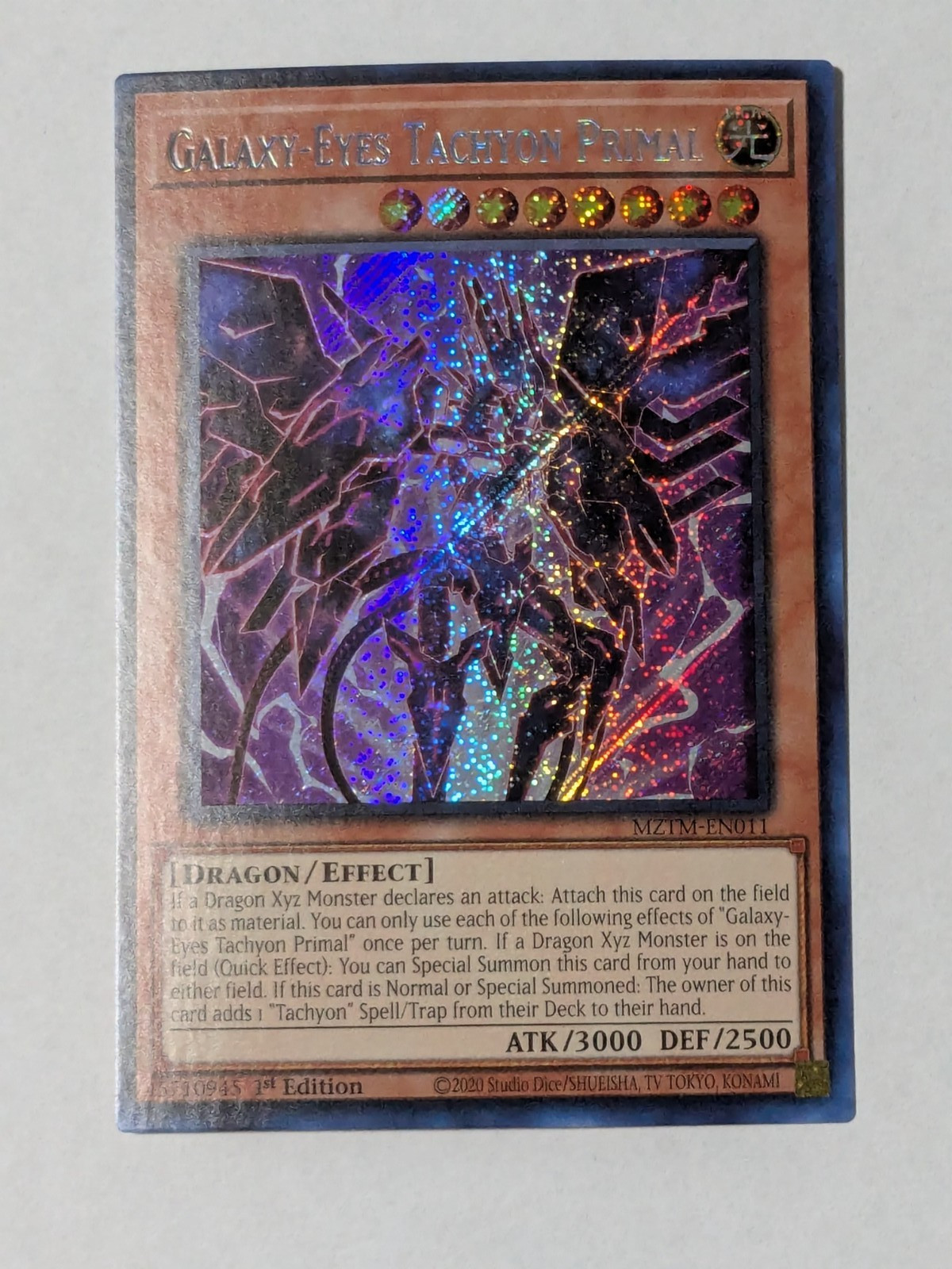 Galaxy-Eyes Tachyon Primal Secret Rare Yugioh! MZTM