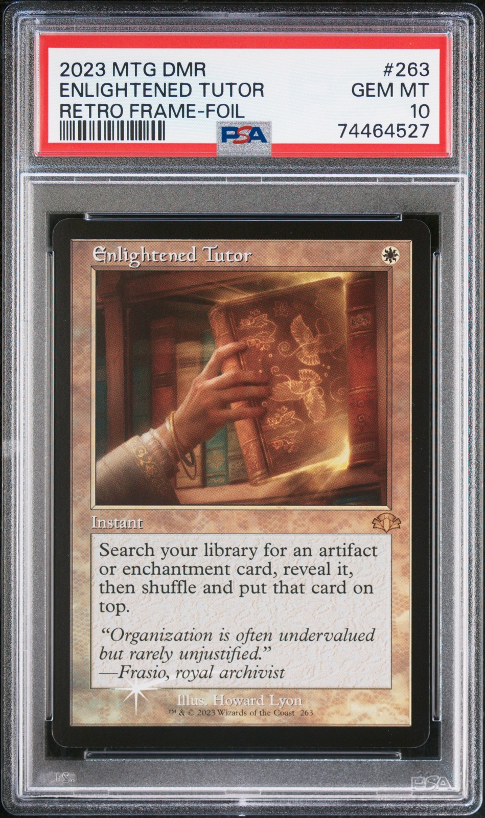 2023 MTG DOMINARIA REMASTERED RETRO FRAME-FOIL #263 ENLIGHTENED TUTOR PSA 10
