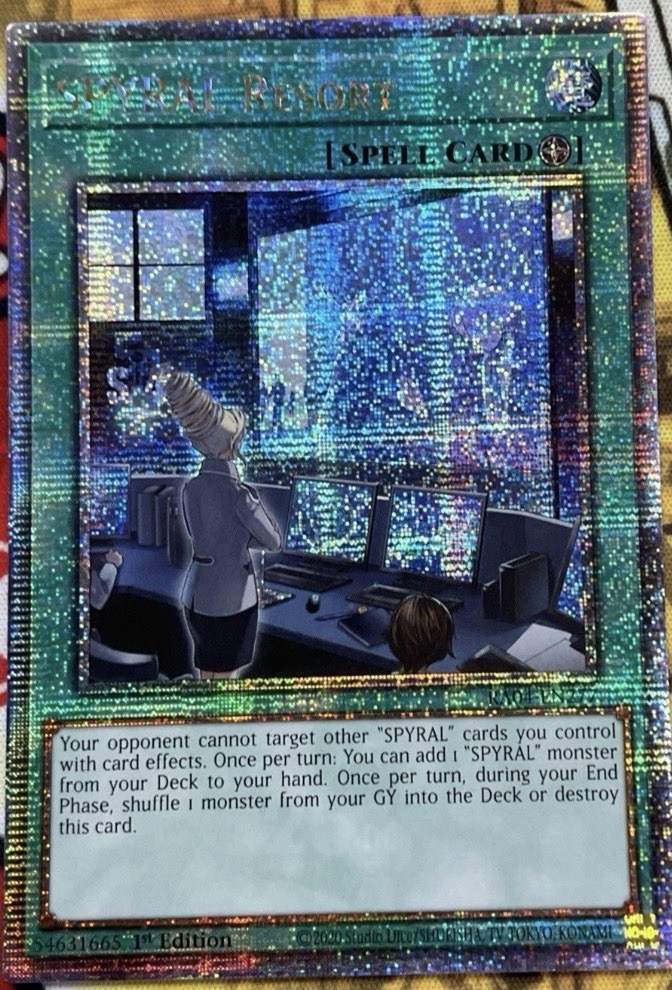 Yugioh SPYRAL Resort RA04-EN277 1st Ed Quarter Century Secret Rare