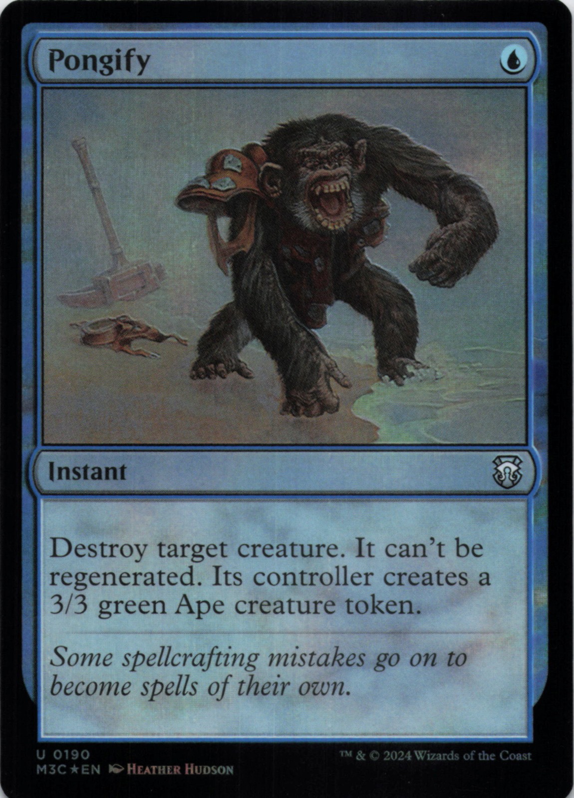 MTG Pongify (Ripple Foil) Foil NM MH3 Commander