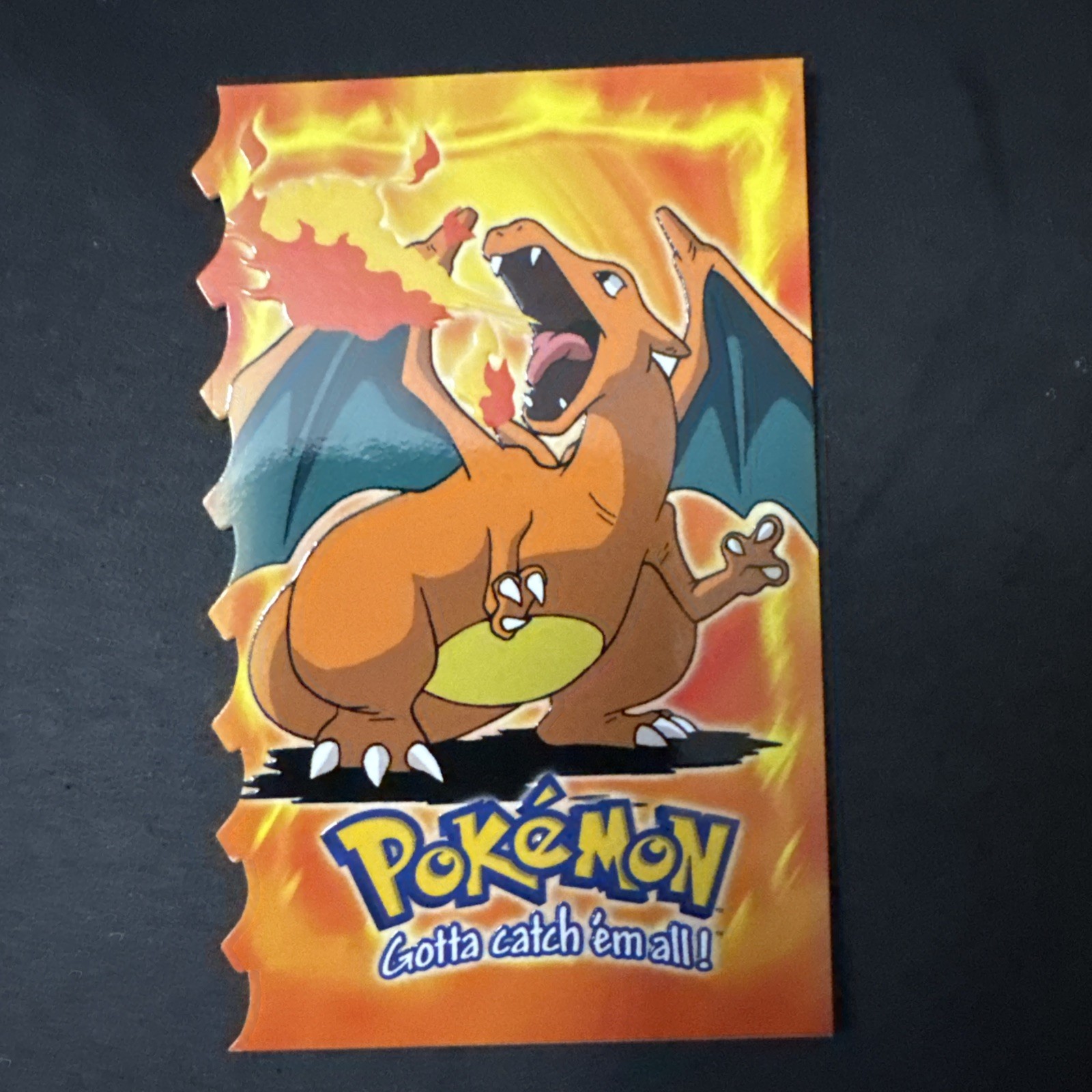 Topps Pokemon Charizard Die Cut Vintage Rare Non Holo – Blue Logo 1st Print