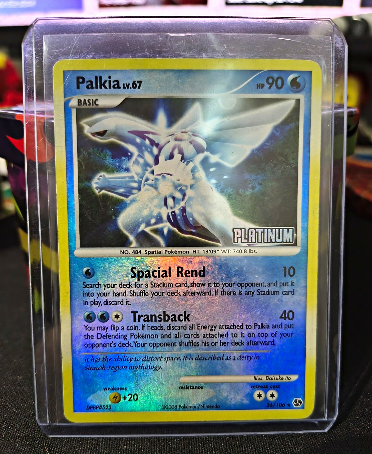 Palkia 26/106 Great Encounters Rare Reverse Holo English 90 HP Daisuke Ito
