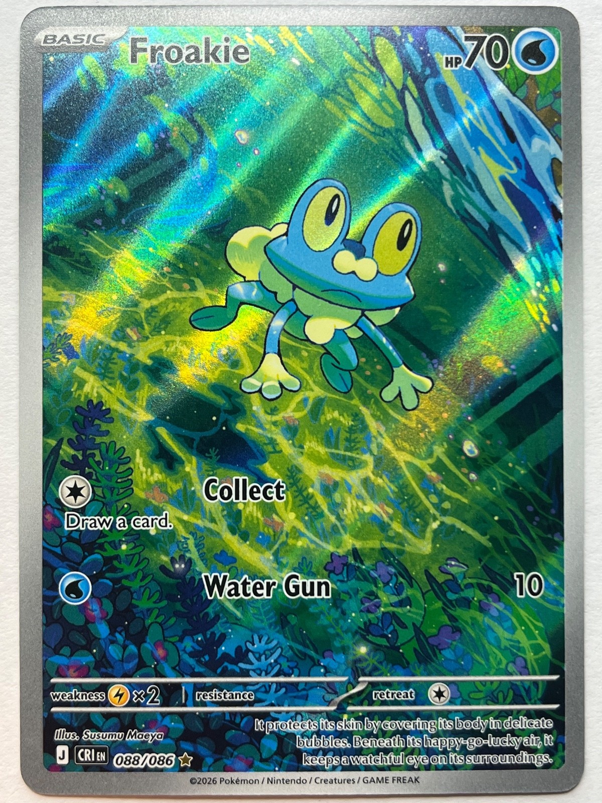 Froakie Illustration Rare 088/086 – ME04: Chaos Rising – Pokemon TCG